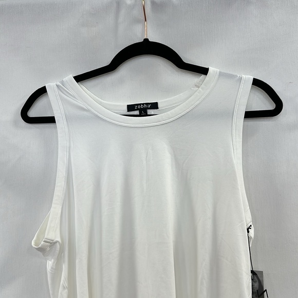 NWT Zobha Size Large Lightweight Open Back Sleeveless Casual Dress Tank Top - Picture 2 of 11